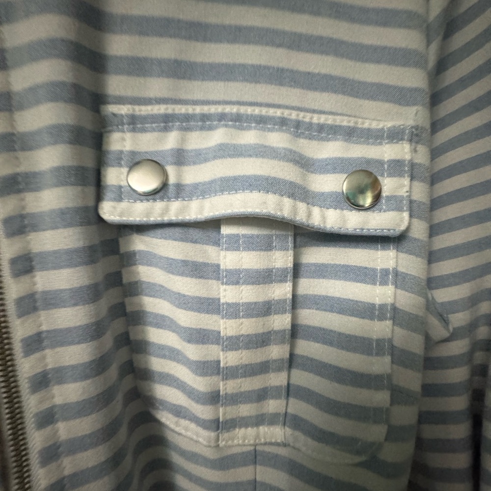Nautical/Costal Women’s Striped Utility Dress w/ Belt 14 - Picture 6 of 7